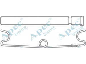 APEC braking KIT316 priedų komplektas, stabdžių trinkelė 
 Stabdžių sistema -> Būgninis stabdys -> Dalys/priedai