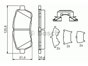 BOSCH 0 986 494 652 stabdžių trinkelių rinkinys, diskinis stabdys 
 Techninės priežiūros dalys -> Papildomas remontas
1550219, 1676630, 1719275, 1749322