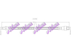 Brovex-Nelson H3398 stabdžių žarnelė 
 Stabdžių sistema -> Stabdžių žarnelės
3204990, 32049900, 3296176