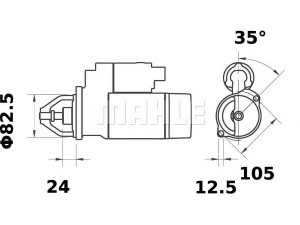 MAHLE ORIGINAL MS 332 starteris
C000900060150