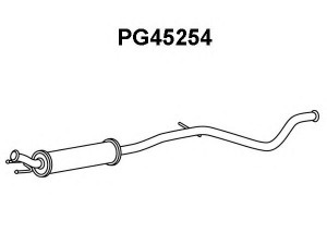 VENEPORTE PG45254 priekinis duslintuvas 
 Išmetimo sistema -> Duslintuvas
1717PC