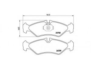 BREMBO P 50 081 stabdžių trinkelių rinkinys, diskinis stabdys 
 Techninės priežiūros dalys -> Papildomas remontas
0004212410, 0024203820, 0024205620