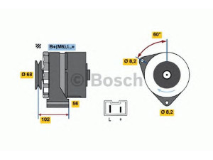 BOSCH 0 986 037 781 kintamosios srovės generatorius 
 Elektros įranga -> Kint. sr. generatorius/dalys -> Kintamosios srovės generatorius
77 00 499 207, 77 00 612 755, 77 00 670 878