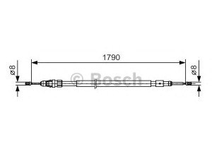 BOSCH 1 987 482 112 trosas, stovėjimo stabdys 
 Stabdžių sistema -> Valdymo svirtys/trosai
4746 14, 96 80 318 480, 4746 14