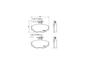BREMBO P 61 043 stabdžių trinkelių rinkinys, diskinis stabdys 
 Techninės priežiūros dalys -> Papildomas remontas
95658557, E172038