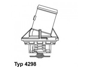 WAHLER 4298.87D termostatas, aušinimo skystis 
 Aušinimo sistema -> Termostatas/tarpiklis -> Thermostat
112 200 01 15, 112 203 03 75