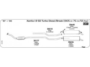 AKS DASIS SGCI073 išmetimo sistema