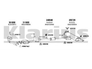 KLARIUS 940638E išmetimo sistema 
 Išmetimo sistema -> Išmetimo sistema, visa