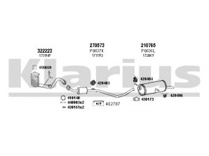 KLARIUS 631008E išmetimo sistema
