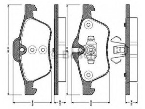 BOSCH 0 986 TB2 840 stabdžių trinkelių rinkinys, diskinis stabdys 
 Techninės priežiūros dalys -> Papildomas remontas
34 11 1 503 076, 34111503076, 34116761287