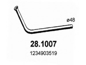 ASSO 28.1007 išleidimo kolektorius 
 Išmetimo sistema -> Išmetimo vamzdžiai
1234903519, 1234920201