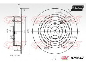 MAXTECH 875647.6880 stabdžių diskas 
 Stabdžių sistema -> Diskinis stabdys -> Stabdžių diskas
9566928380, 4246 J5