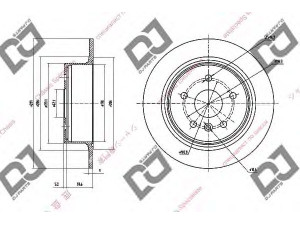 DJ PARTS BD1432 stabdžių diskas 
 Stabdžių sistema -> Diskinis stabdys -> Stabdžių diskas
42431-07010, 42431-07020, 42431-07040