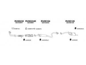 VENEPORTE 050059 išmetimo sistema 
 Išmetimo sistema -> Išmetimo sistema, visa