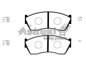 ASHUKI K012-06 stabdžių trinkelių rinkinys, diskinis stabdys 
 Techninės priežiūros dalys -> Papildomas remontas
V9118S013, 0 986 493 340/BOSCH