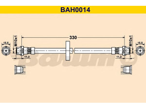 BARUM BAH0014 stabdžių žarnelė 
 Stabdžių sistema -> Stabdžių žarnelės
535 611 701