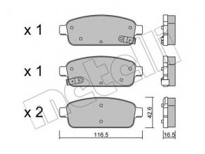 METELLI 22-0840-0 stabdžių trinkelių rinkinys, diskinis stabdys 
 Techninės priežiūros dalys -> Papildomas remontas
13300867, 13319293, 13319294, 13411380