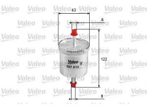 VALEO 587012 kuro filtras 
 Techninės priežiūros dalys -> Papildomas remontas
1112653, 1960297, YL4J9155AA, 8-94125-784-0