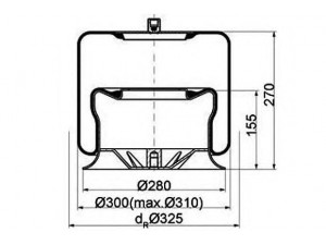 PE Automotive 084.111-15A dėklas, pneumatinė pakaba
942 320 43 21