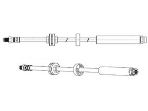 CEF 512709 stabdžių žarnelė 
 Stabdžių sistema -> Stabdžių žarnelės
60698796