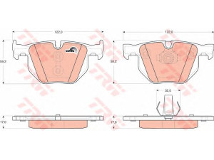TRW GDB1730 stabdžių trinkelių rinkinys, diskinis stabdys 
 Techninės priežiūros dalys -> Papildomas remontas
34216776937