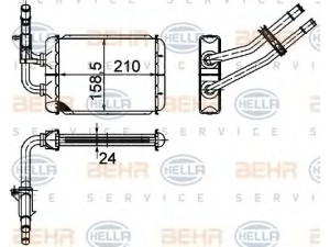 HELLA 8FH 351 024-531 šilumokaitis, salono šildymas 
 Šildymas / vėdinimas -> Šilumokaitis
52482903