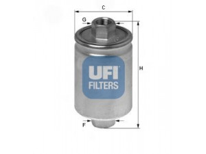 UFI 31.741.00 kuro filtras 
 Techninės priežiūros dalys -> Papildomas remontas
25121548, 25121655, 2112-0111701001