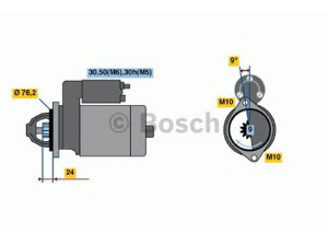 BOSCH 0 001 109 428 starteris 
 Elektros įranga -> Starterio sistema -> Starteris
12 41 7 508 635, 12 41 7 508 637
