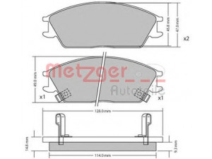 METZGER 1170224 stabdžių trinkelių rinkinys, diskinis stabdys 
 Techninės priežiūros dalys -> Papildomas remontas
45022-SA6-600, 45022-SA6-N50, 58101-22A00