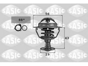 SASIC 9000724 termostatas, aušinimo skystis 
 Aušinimo sistema -> Termostatas/tarpiklis -> Thermostat
MD328070, MD332446