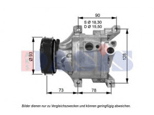 AKS DASIS 852675N kompresorius, oro kondicionierius 
 Oro kondicionavimas -> Kompresorius/dalys
F15161450A, F15161K00, F15161K00A