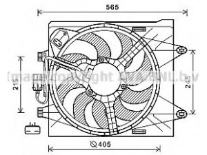 AVA QUALITY COOLING FT7605 ventiliatorius, radiatoriaus 
 Aušinimo sistema -> Oro aušinimas
00518927070, 51892707, 51928266