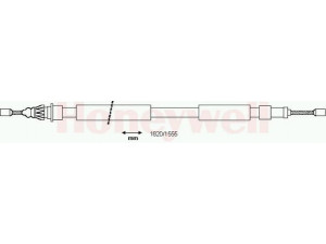 BENDIX 433137B trosas, stovėjimo stabdys 
 Stabdžių sistema -> Valdymo svirtys/trosai
4745X2, 4745Y0, 4745X2, 4745Y0