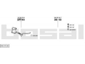 BOSAL 090.015.90 išmetimo sistema 
 Išmetimo sistema -> Išmetimo sistema, visa