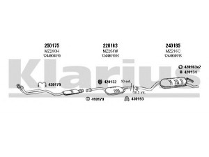 KLARIUS 600133E išmetimo sistema 
 Išmetimo sistema -> Išmetimo sistema, visa