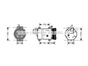 AVA QUALITY COOLING KAK108 kompresorius, oro kondicionierius 
 Oro kondicionavimas -> Kompresorius/dalys
0K72B61450E, OK72B61450E