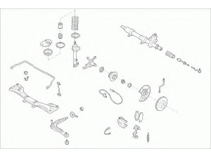 SACHS BMW-3COU-FS006 vairavimo mechanizmas; rato pakaba 
 Ašies montavimas/vairavimo mechanizmas/ratai -> Prekių paieška pagal schemą