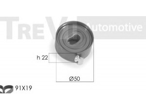 TREVI AUTOMOTIVE KD1148 paskirstymo diržo komplektas 
 Techninės priežiūros dalys -> Papildomas remontas