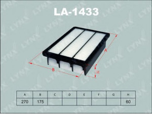 LYNXauto LA-1433 oro filtras 
 Filtrai -> Oro filtras
28113-2B000, 28113-2B000