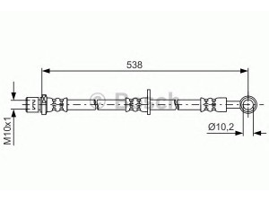 BOSCH 1 987 481 605 stabdžių žarnelė 
 Stabdžių sistema -> Stabdžių žarnelės
26540 AE010, 26590 AE010