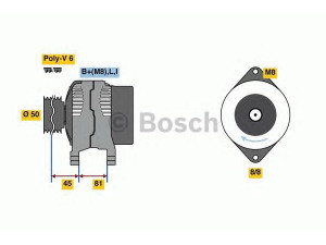 BOSCH 0 986 080 650 kintamosios srovės generatorius 
 Elektros įranga -> Kint. sr. generatorius/dalys -> Kintamosios srovės generatorius
96258990