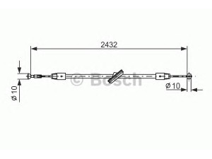 BOSCH 1 987 477 198 trosas, stovėjimo stabdys 
 Stabdžių sistema -> Valdymo svirtys/trosai
639 420 14 85, A 639 420 14 85