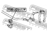 FEBEST TSB-JZS177F skersinio stabilizatoriaus įvorių komplektas 
 Ašies montavimas/vairavimo mechanizmas/ratai -> Stabilizatorius/fiksatoriai -> Sklendės
48815-30520