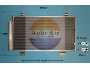 AUTO AIR GLOUCESTER 16-9667 kondensatorius, oro kondicionierius
976064H000