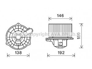 AVA QUALITY COOLING HY8554 elektrovariklis, vidinis pūtiklis 
 Šildymas / vėdinimas -> Orpūtė/dalys
971121C000