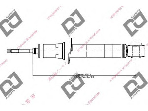 DJ PARTS DS1162GT amortizatorius 
 Pakaba -> Amortizatorius
MR235613, MR235614, MR272701, MR272702