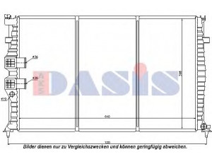 AKS DASIS 160009N radiatorius, variklio aušinimas
133031, 9627359980