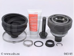 CDX 043/45 jungčių komplektas, kardaninis velenas 
 Ratų pavara -> Sujungimai/komplektas
441407305B, 4A0407305G, 4A0407311B