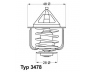 WAHLER 3478.82D termostatas, aušinimo skystis 
 Aušinimo sistema -> Termostatas/tarpiklis -> Thermostat
90916-03090-000, 5-86123-8340, 1N13-15-171