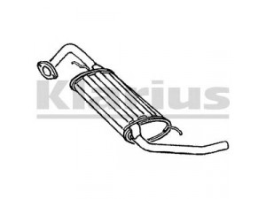 KLARIUS 220129 galinis duslintuvas 
 Išmetimo sistema -> Duslintuvas
18307SH5G81, 18307SH5G83